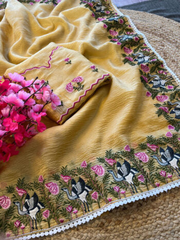 Candy Crush Pastel Colour Budget Sarees